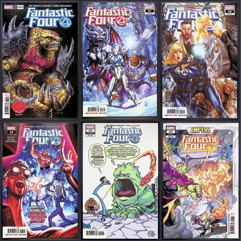 Marvel Comic Book Lot Fantastic Four #22 25-28 Knullified Skottie Young Variant